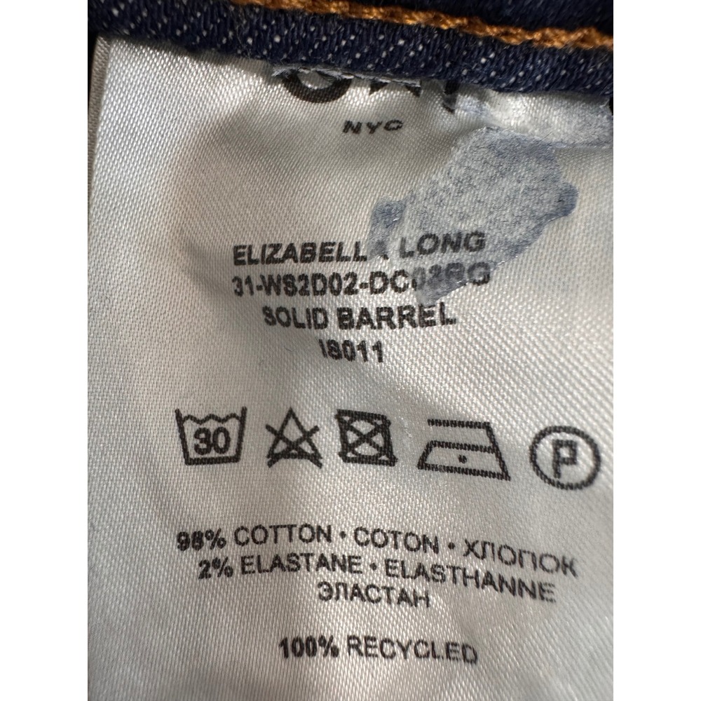 3x1 Elizabella Denim Maxi Skirt Blue High Rise Front Slit Made in Italy Size 28 - Picture 7 of 7